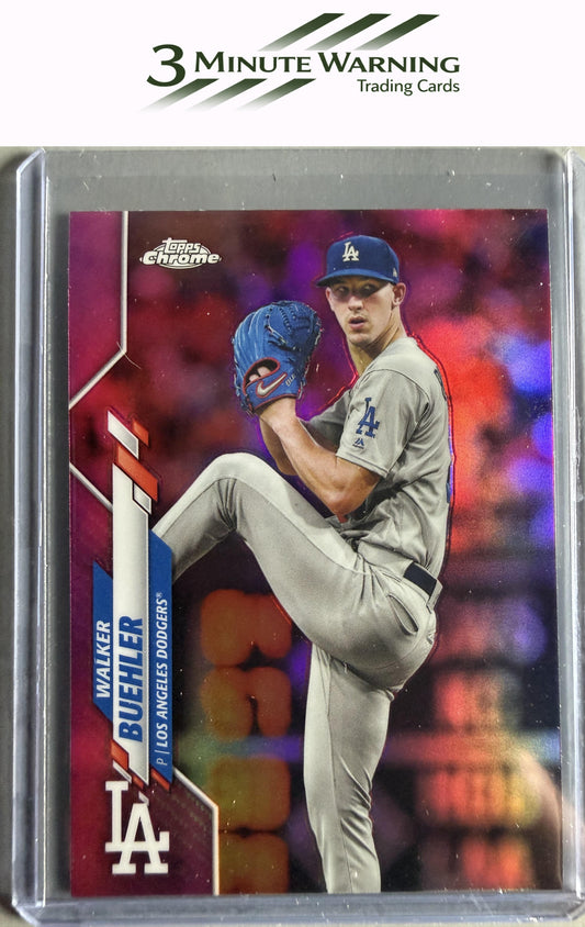 2020 Topps Chrome #104 Walker Buehler Pink Refractor