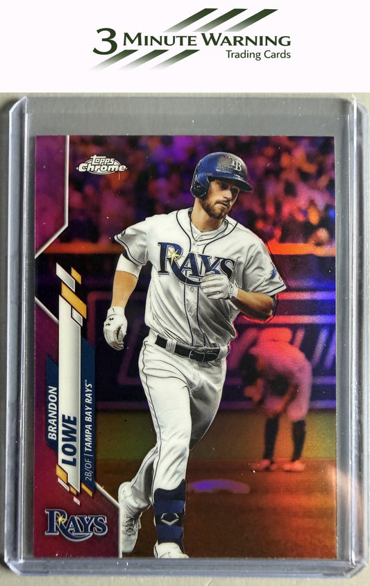 2020 Topps Chrome #119 Brandon Lowe Pink Refractor