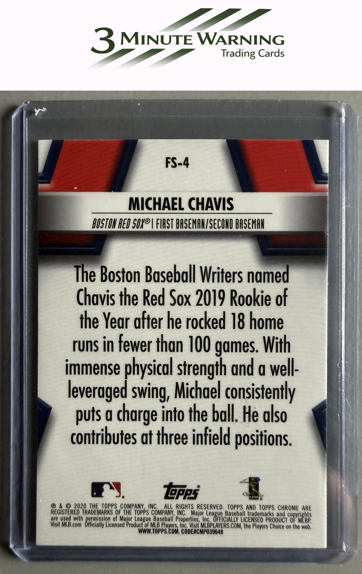 2020 Topps Chrome #FS-4 Michael Chavis Future Stars