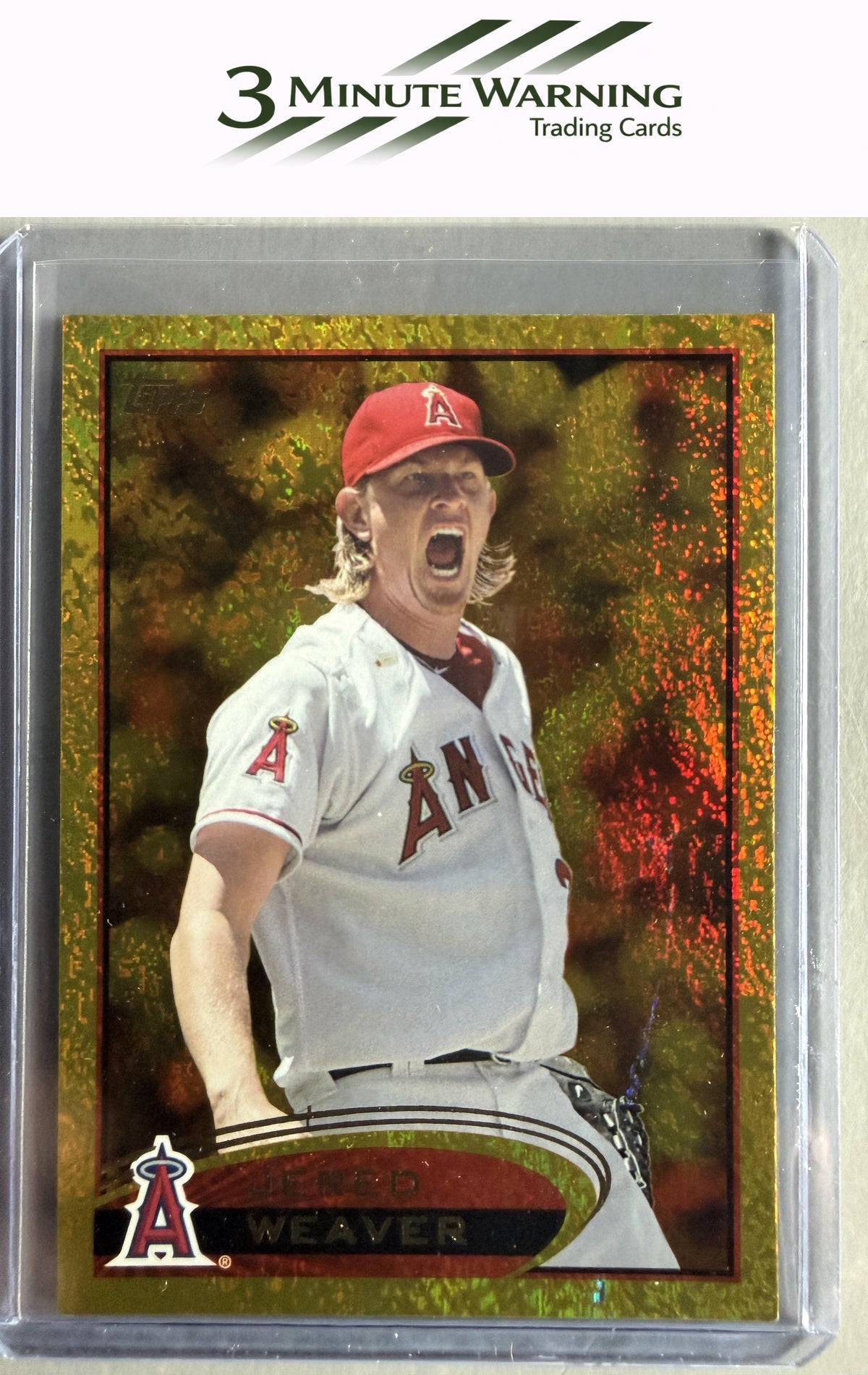 2012 Topps #250 Jered Weaver Gold Sparkle