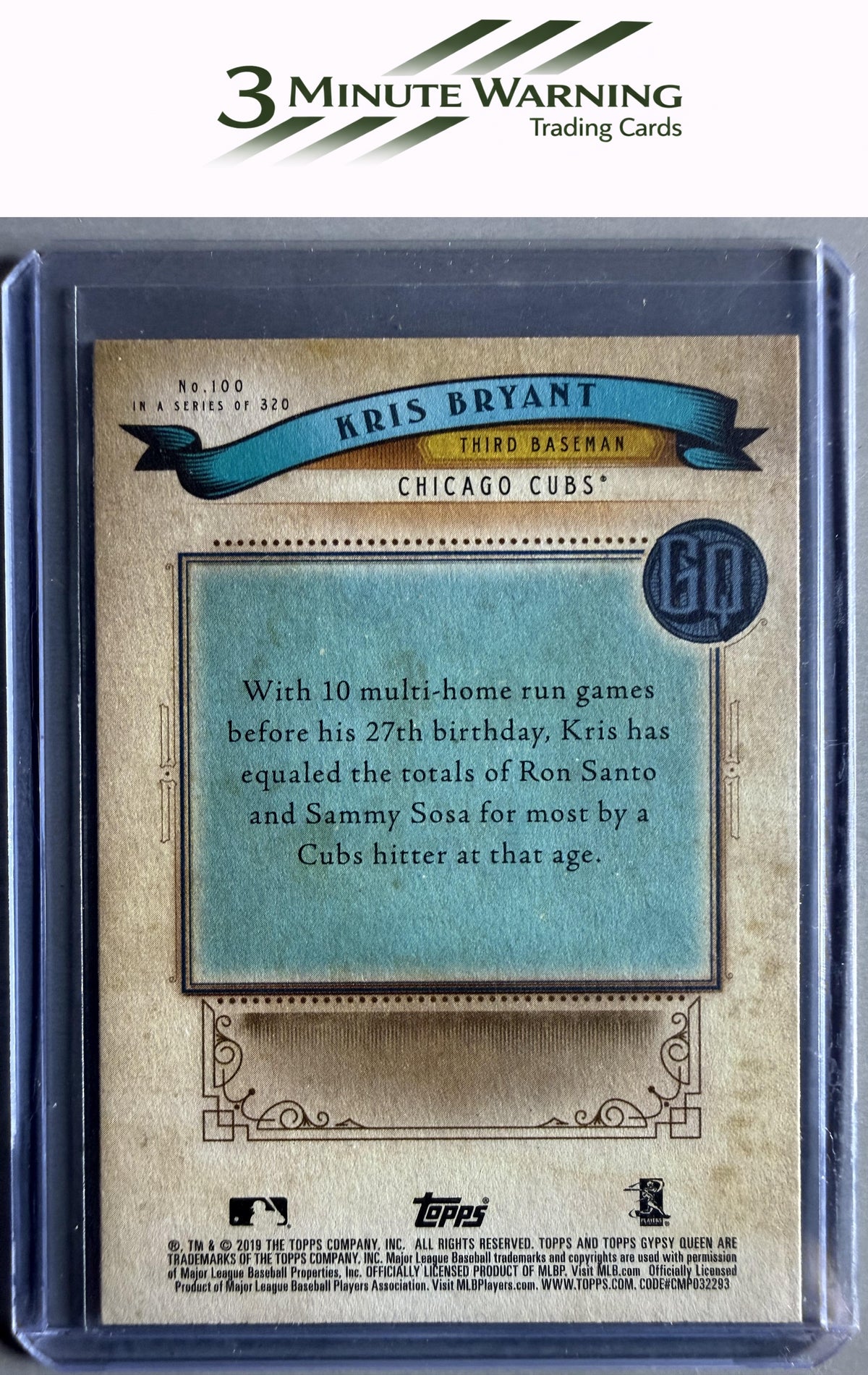 2019 Topps Gypsy Queen #100 Kris Bryant Green