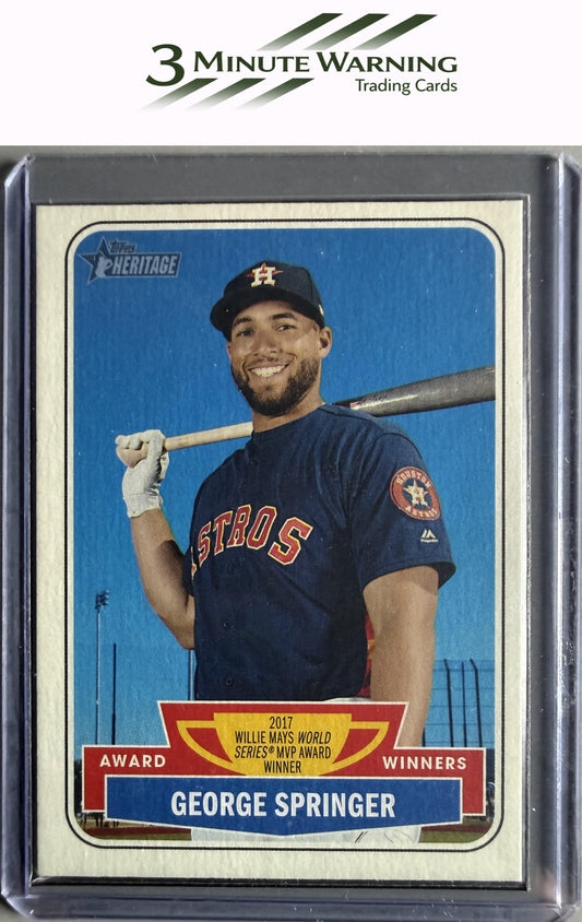 2018 Topps Heritage #AW-7 George Springer Award Winners
