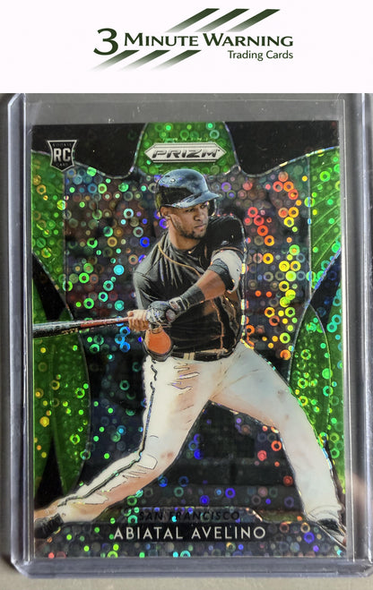 2019 Panini Prizm #231 Abiatal Avelino Lime Green Donut Circles Prizm #/199