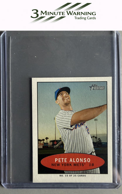 2020 Topps Heritage #15 Pete Alonso 1971 Bazooka Numbered Test
