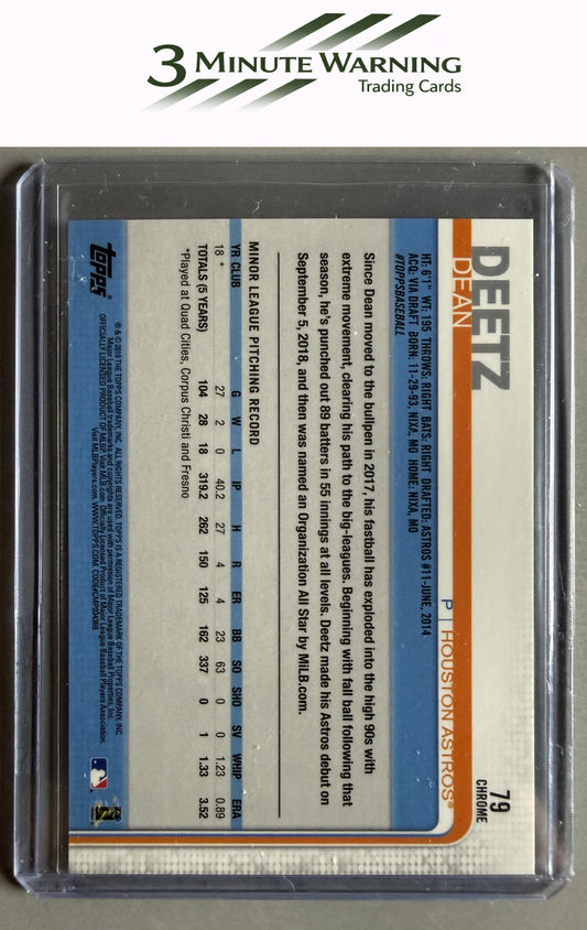 2019 Topps Chrome #79 Dean Deetz Negative Refractor