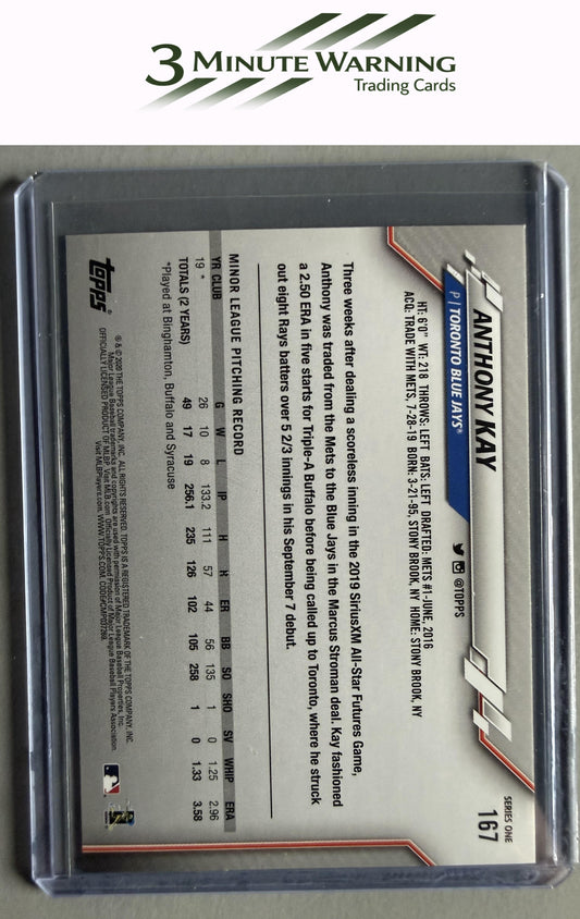 2020 Topps #167 Anthony Kay