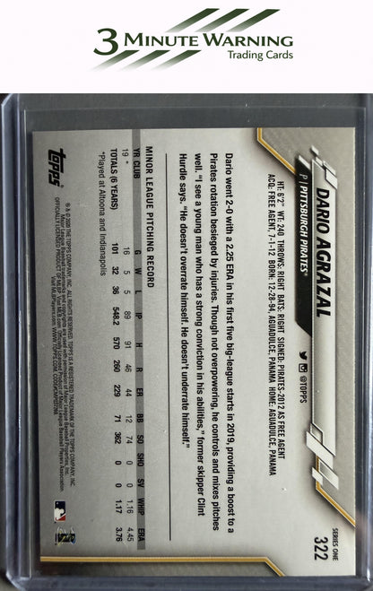 2020 Topps #322 Dario Agrazal