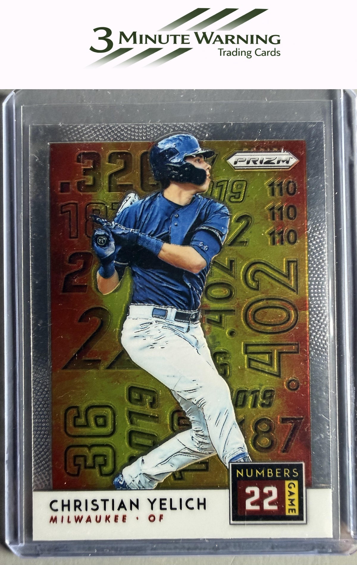 2019 Panini Prizm #NG7 Christian Yelich Numbers Game