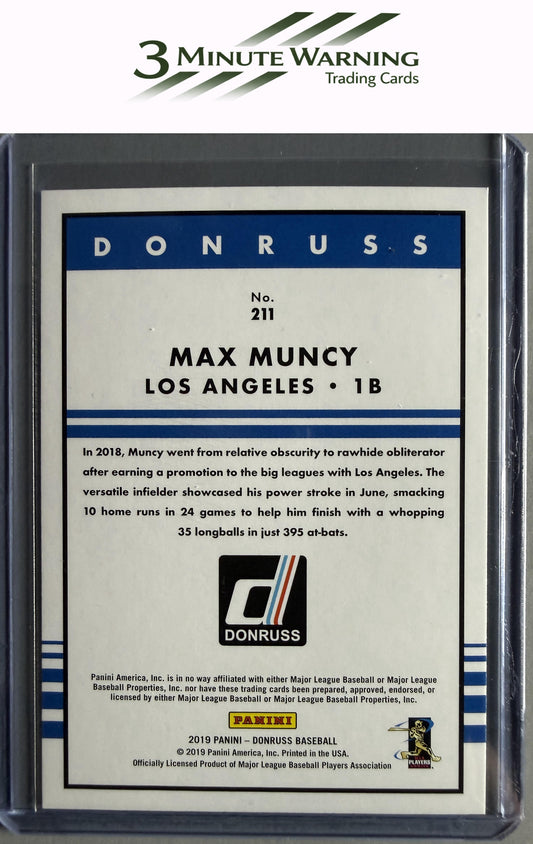 2019 Donruss #211 Max Muncy Holo Pink