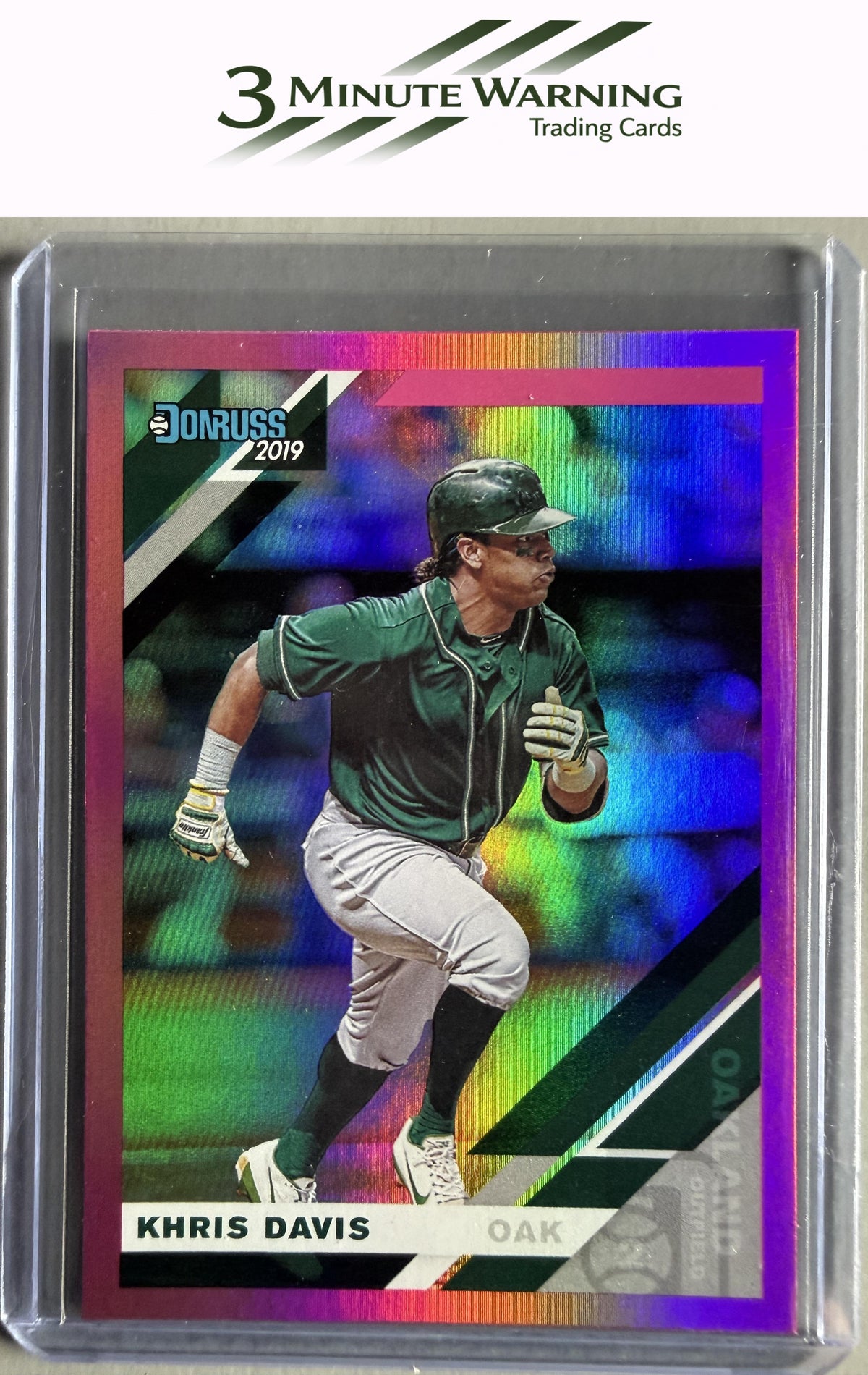 2019 Donruss #169 Khris Davis Holo Pink