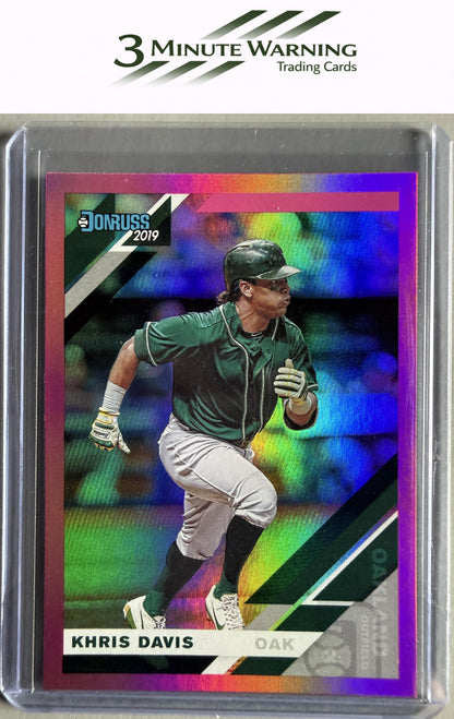 2019 Donruss #169 Khris Davis Holo Pink