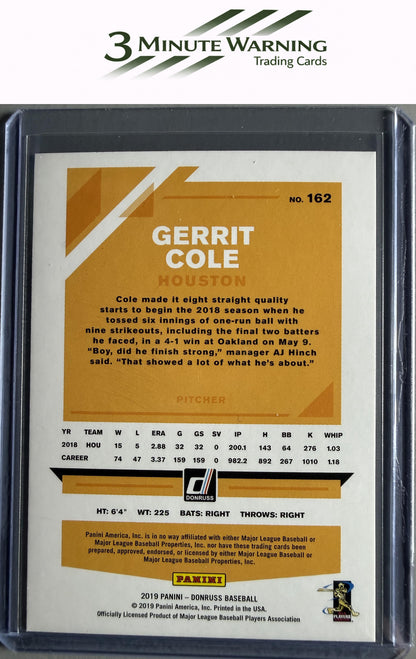 2019 Donruss #162 Gerrit Cole Holo Pink