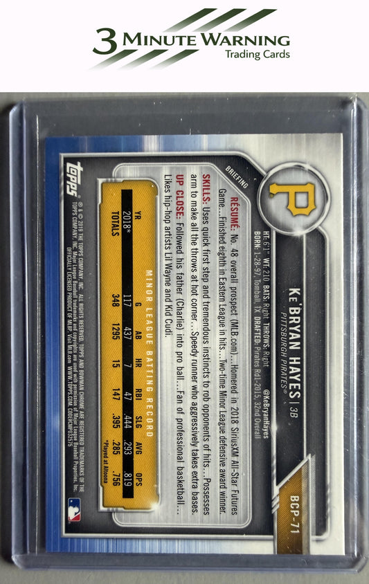 2019 Bowman #BCP-71 Ke'Bryan Hayes Chrome Prospects