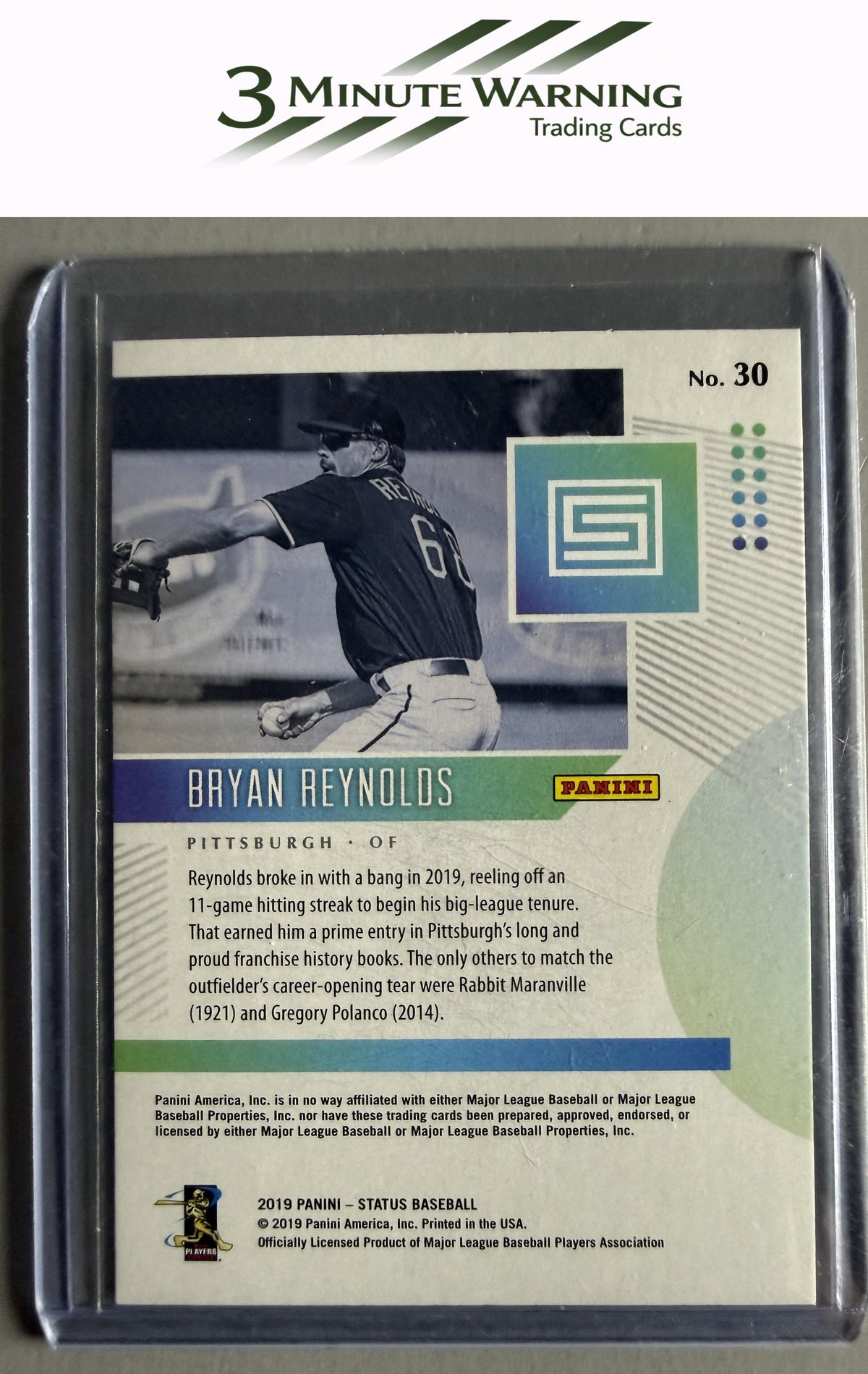 2019 Panini Chronicles #30 Bryan Reynolds Status Green
