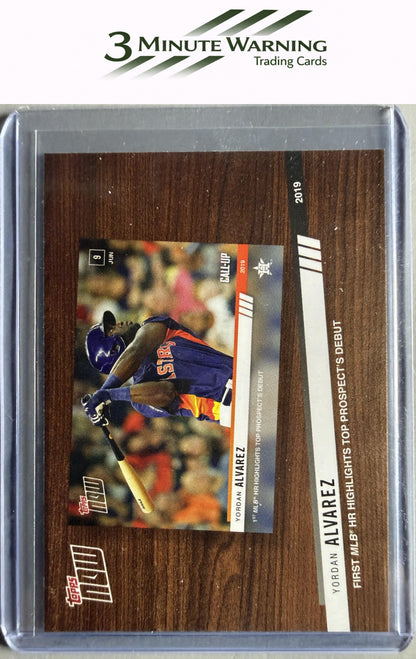 2020 Topps #TNR-4 Yordan Alvarez Topps Now Review 2019