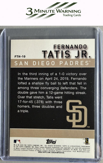 2020 Topps #FTH-10 Fernando Tatis Jr. Fernando Tatis Jr. Highlights