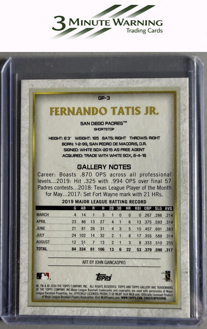 2020 Topps Chrome #GP-3 Fernando Tatis Jr. Topps Gallery NBCD Preview