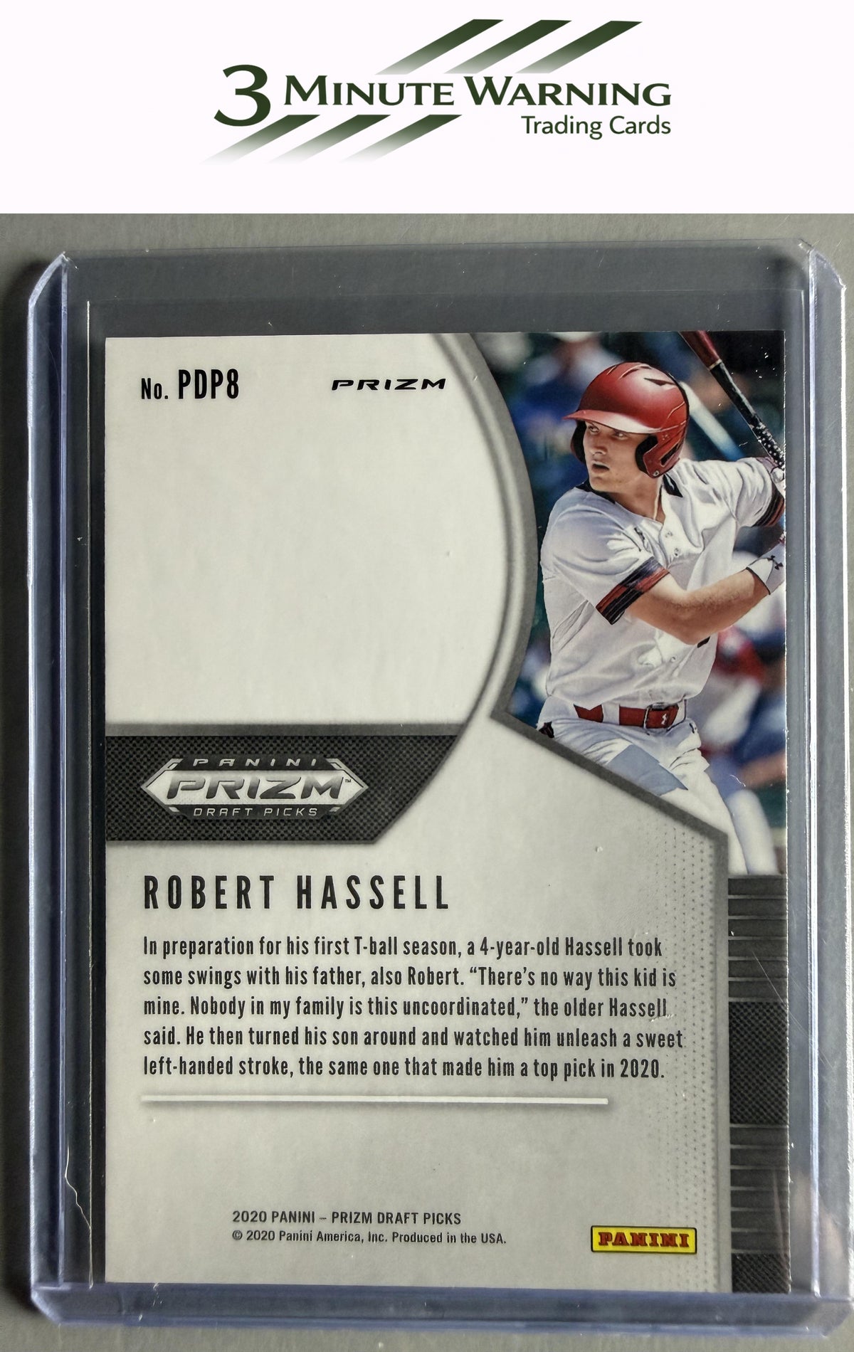 2020 Panini Prizm Draft Picks #PDP8 Robert Hassell Silver Prizm