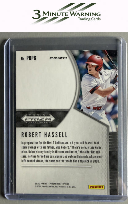 2020 Panini Prizm Draft Picks #PDP8 Robert Hassell Silver Prizm