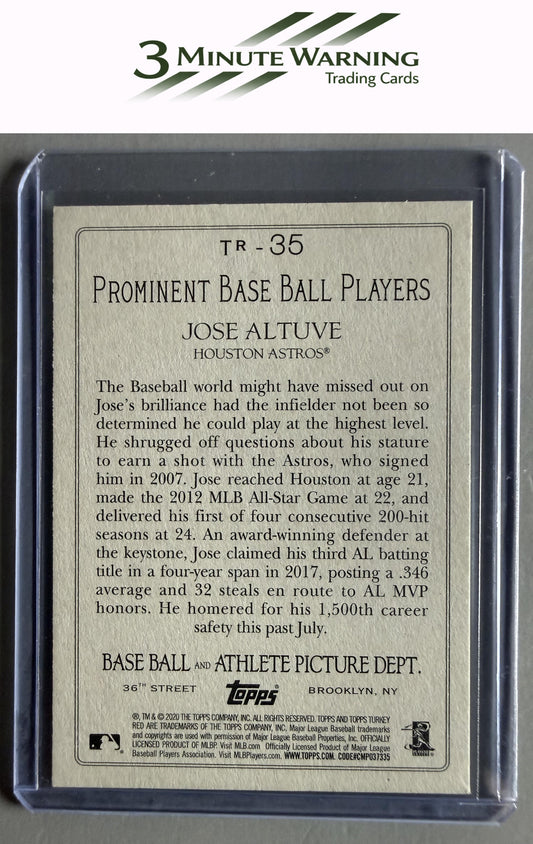 2020 Topps #TR-35 Jose Altuve Turkey Red 2020 (Series 1)