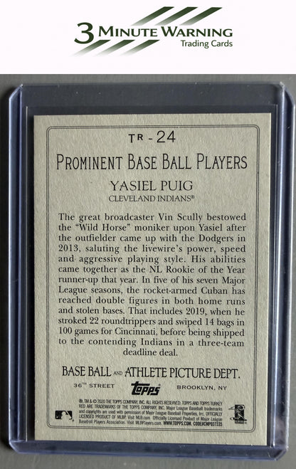 2020 Topps #TR-24 Yasiel Puig Turkey Red 2020 (Series 1)