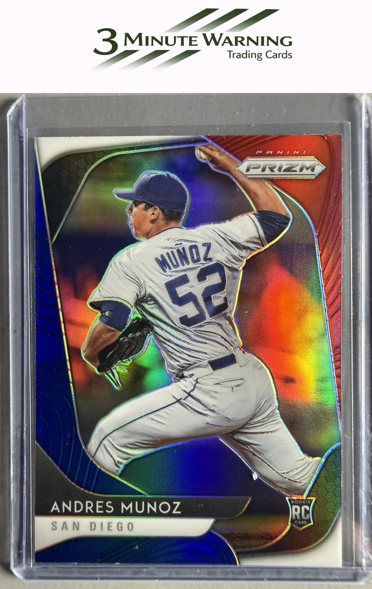 2020 Panini Prizm #62 Andres Munoz Red, White and Blue Prizm