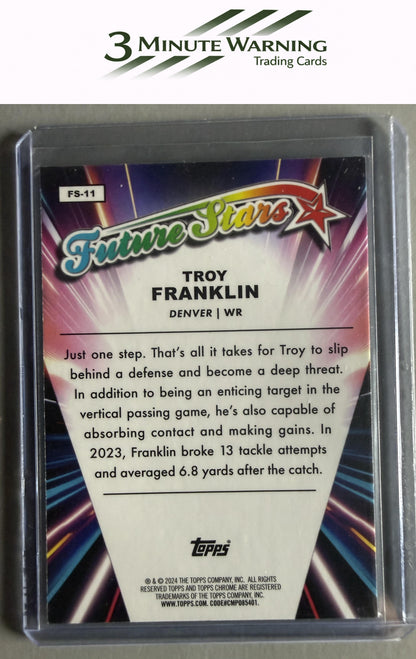 2024 Topps Chrome #FS-11 Troy Franklin Future Stars