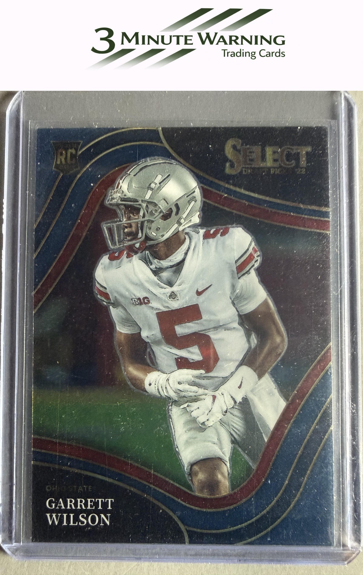 2022 Panini Select Draft Picks #104 Garrett Wilson Blue (Retail Base)