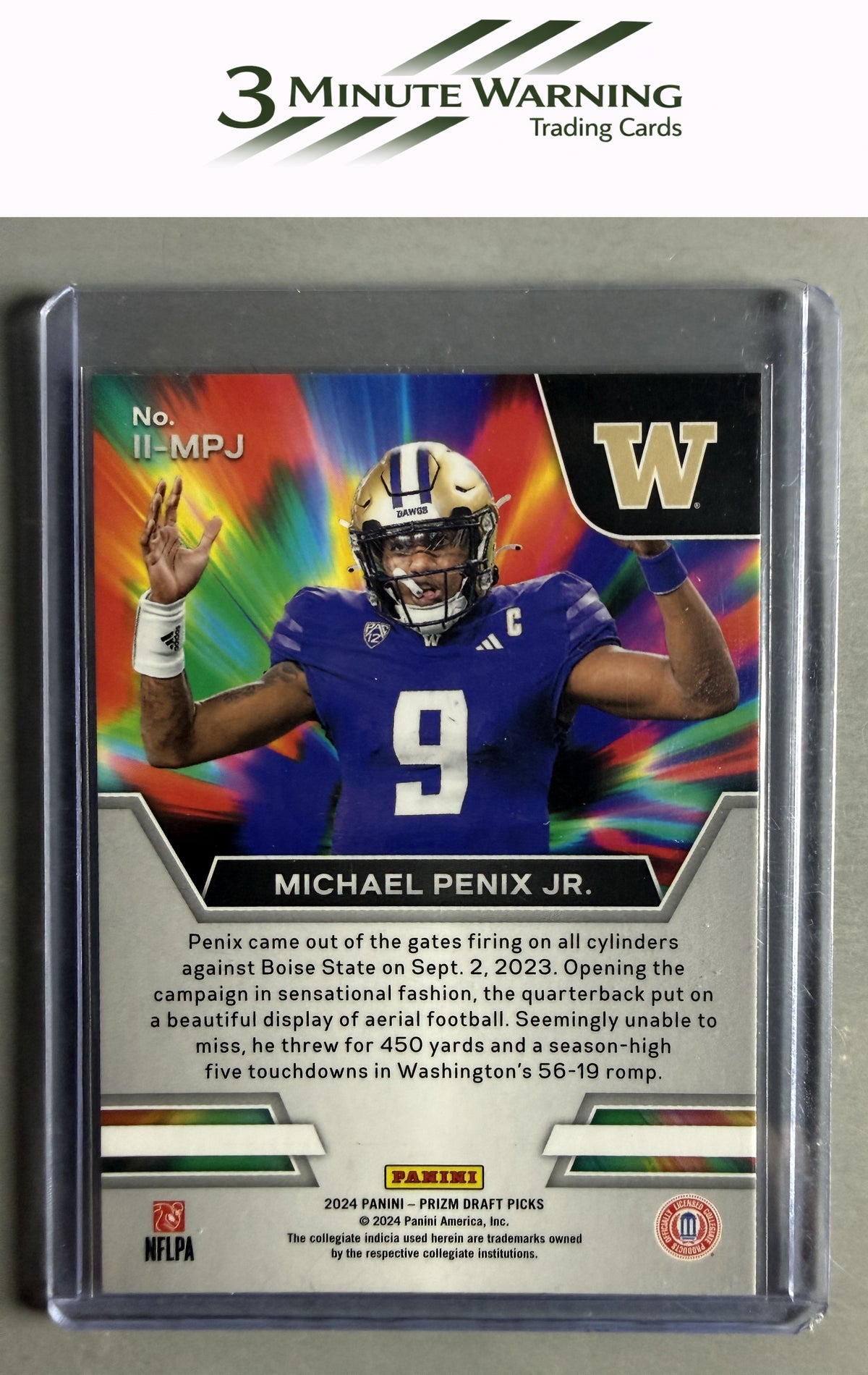 2024 Panini Prizm Draft Picks #II-MPJ Michael Penix Jr. Instant Impact