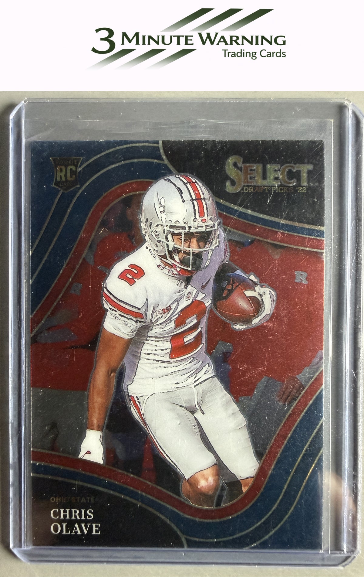 2022 Panini Select Draft Picks #105 Chris Olave Blue (Retail Base)