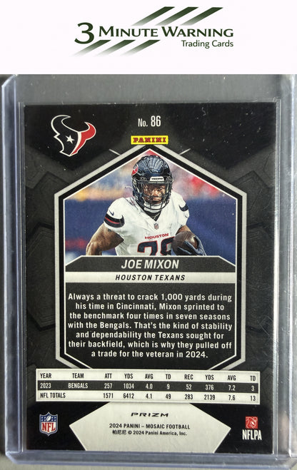 2024 Panini Mosaic #86 Joe Mixon Mosaic Green
