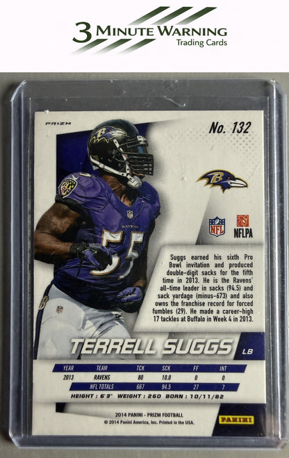 2014 Panini Prizm #132 Terrell Suggs Orange Prizm