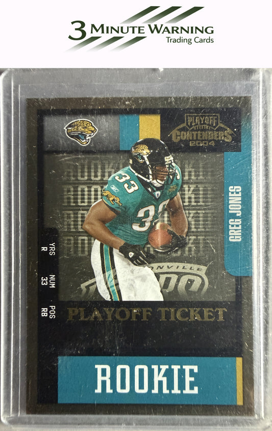2004 Playoff Contenders #133 Greg Jones Playoff Ticket #/50