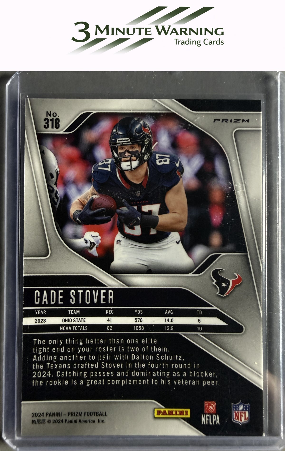 2024 Panini Prizm #318 Cade Stover Red White and Blue