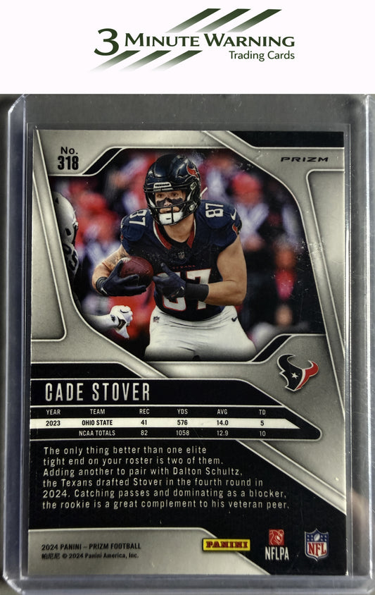 2024 Panini Prizm #318 Cade Stover Red White and Blue