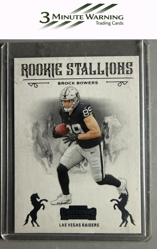 2024 Panini Contenders #8 Brock Bowers Rookie Stallions