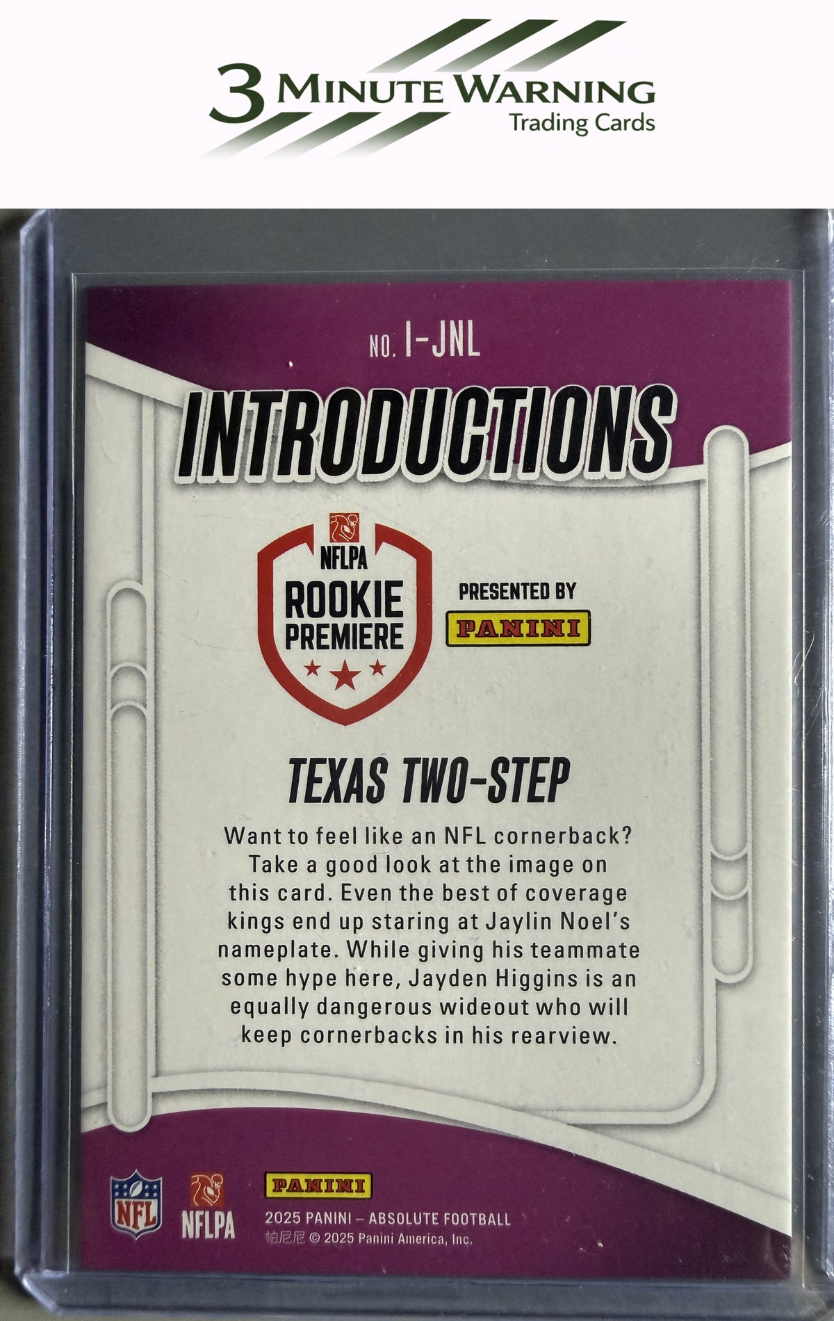 2025 Panini Absolute #I-JNL Texas Two-Step Introductions