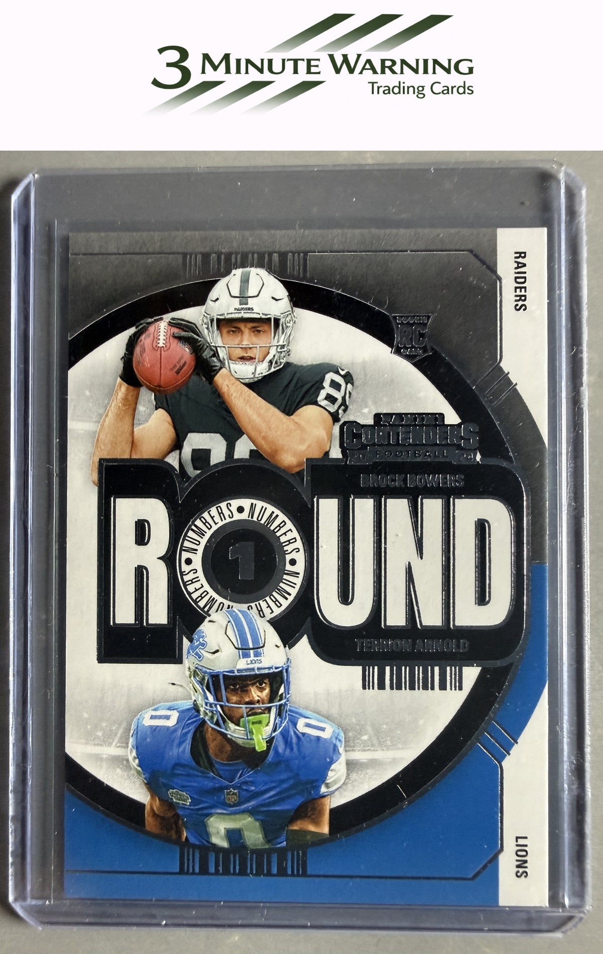 2024 Panini Contenders #23 Brock Bowers / Terrion Arnold Round Numbers