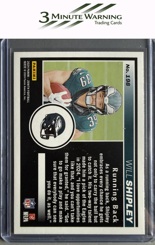 2024 Panini Zenith #198 Will Shipley Two Minute Drill