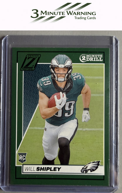 2024 Panini Zenith #198 Will Shipley Two Minute Drill