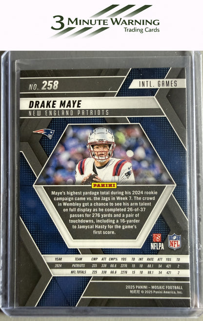 2025 Panini Mosaic #258 Drake Maye