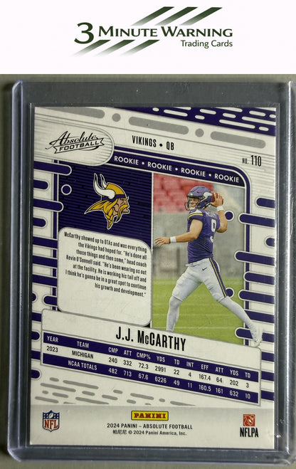 2024 Panini Absolute #110 J.J. McCarthy Retail