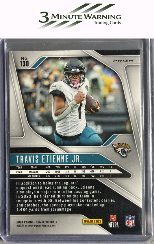 2024 Panini Prizm #130 Travis Etienne Jr. Red White and Blue