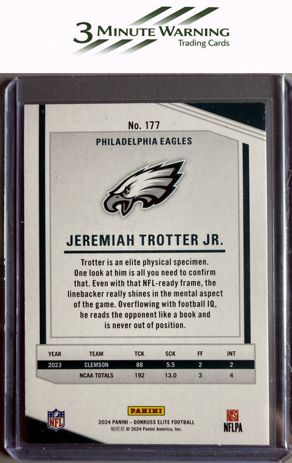 2024 Donruss Elite #177 Jeremiah Trotter Jr. Aspirations Shimmer #/875