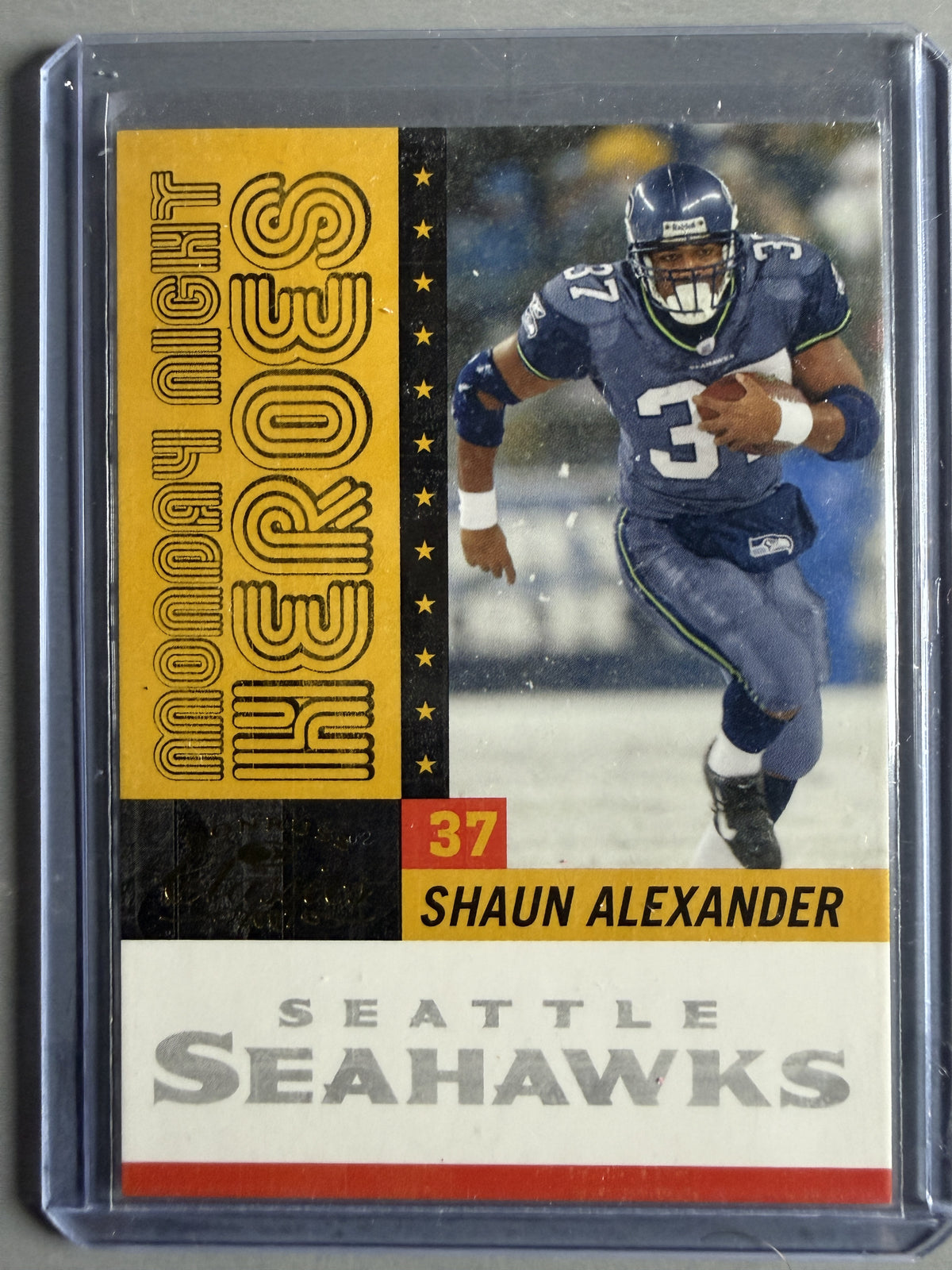 2007 Donruss Classics #MNH-20 Shaun Alexander Monday Night Heroes Gold #/100