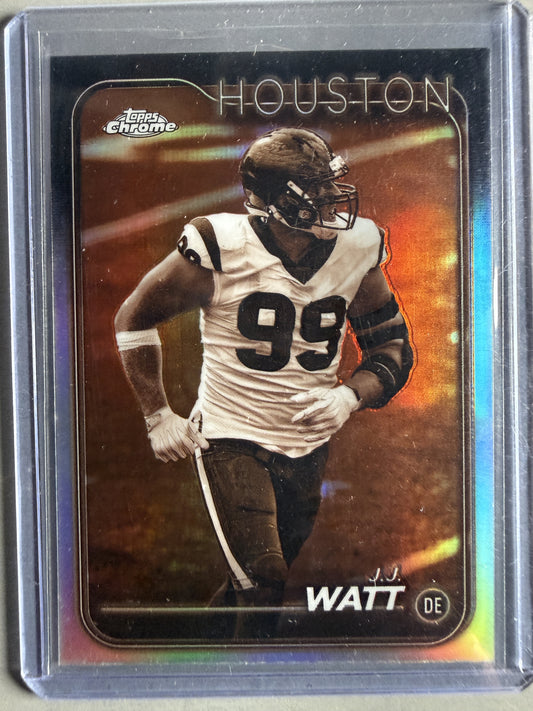 2024 Topps Chrome #82 J.J. Watt Sepia Refractor