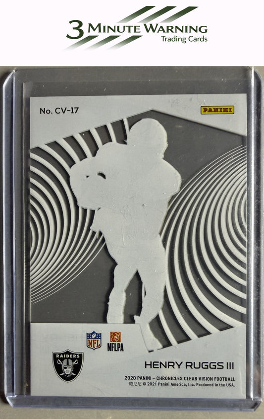 2020 Panini Chronicles #CV-17 Henry Ruggs III Clear Vision Rookies