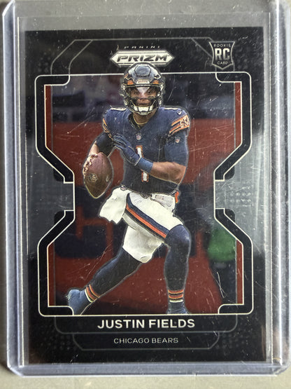 2021 Panini Chronicles #PB-3 Justin Fields Prizm Black