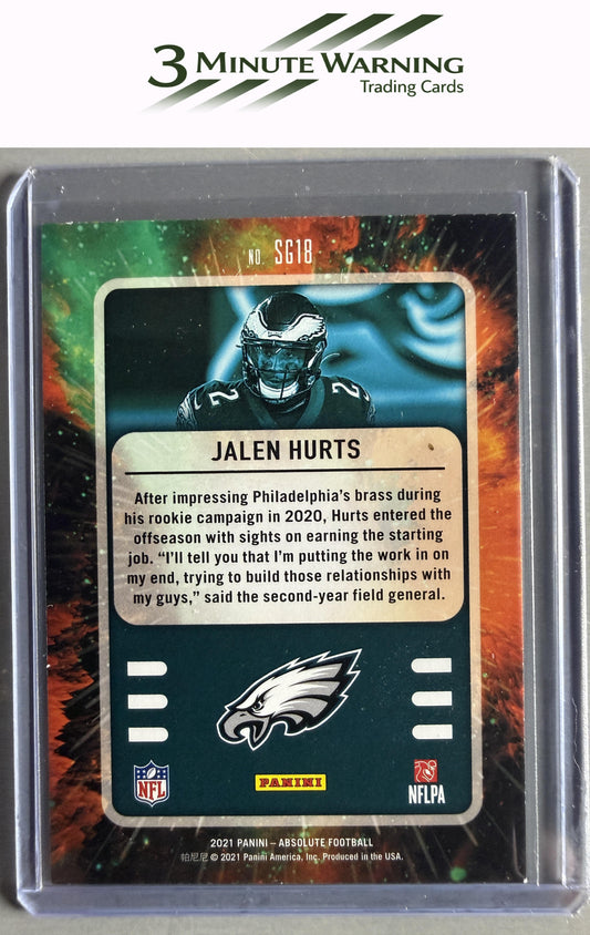2021 Panini Absolute #SG18 Jalen Hurts Star Gazing