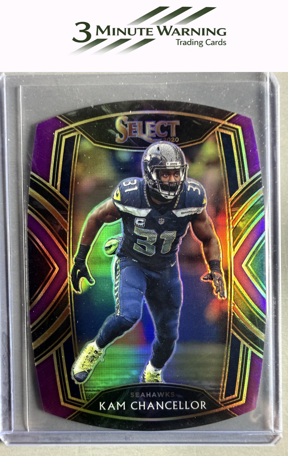 2020 Panini Select #230 Kam Chancellor Purple Prizm Die Cut